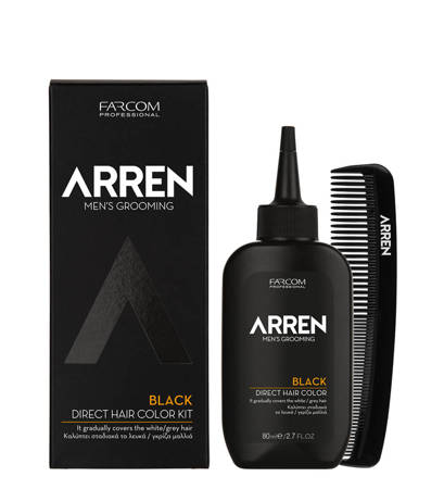 ARREN Direct Hair Color Kit Black zestaw do farbowania włosów (czarny)