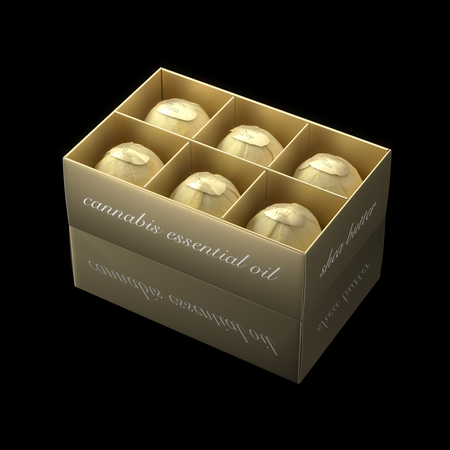 CANNACORE zestaw luksusowych kul do kąpieli z konopnym olejkiem eterycznym prestige box 6szt