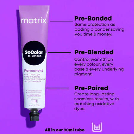 MATRIX SoColor Pre-Bonded Permanent Hair Colour 510G 90ml